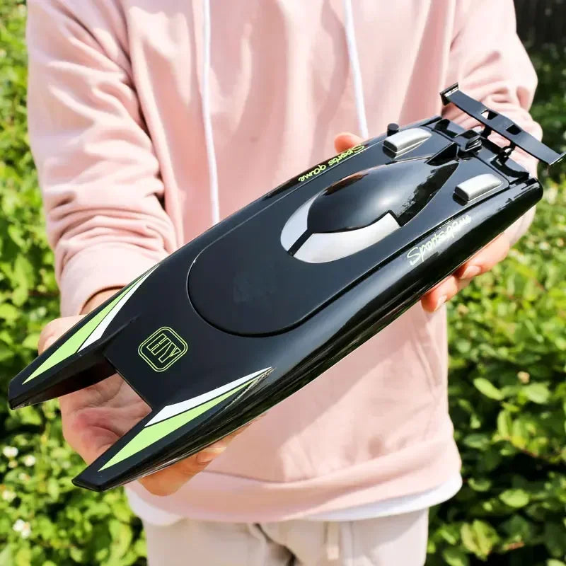 2.4G RC Boats 25KM/H High Speed Racing Boat 2 Channels Dual Motor Remote Control Boats for Kids Adult Racing Boat