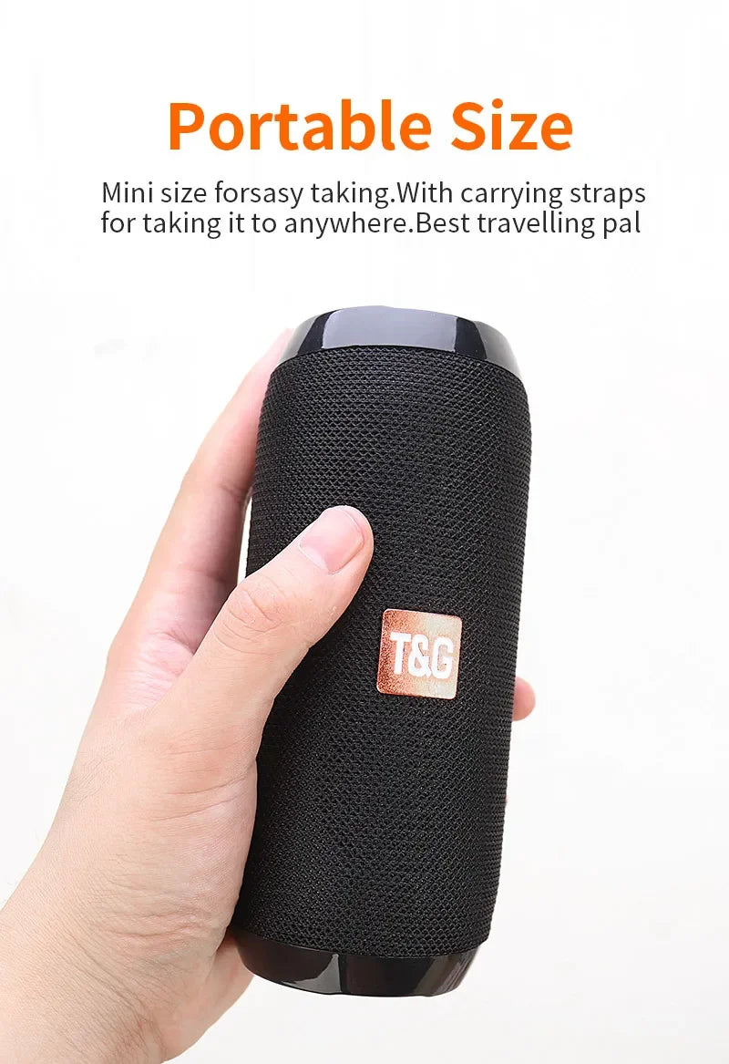 Portable Speaker Wireless Bluetooth-compatible Subwoofer Outdoor Waterproof Loudspeaker Stereo Surround Support FM RadioTF