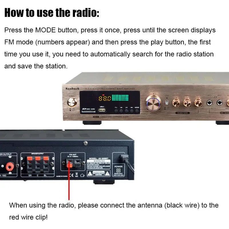 HiFi Digital Bluetooth Amplifiers Dynamic Screen Stereo Sound AMP For Home Car Meeting Karaoke Cinema 608 628 999 BT Max 4000W