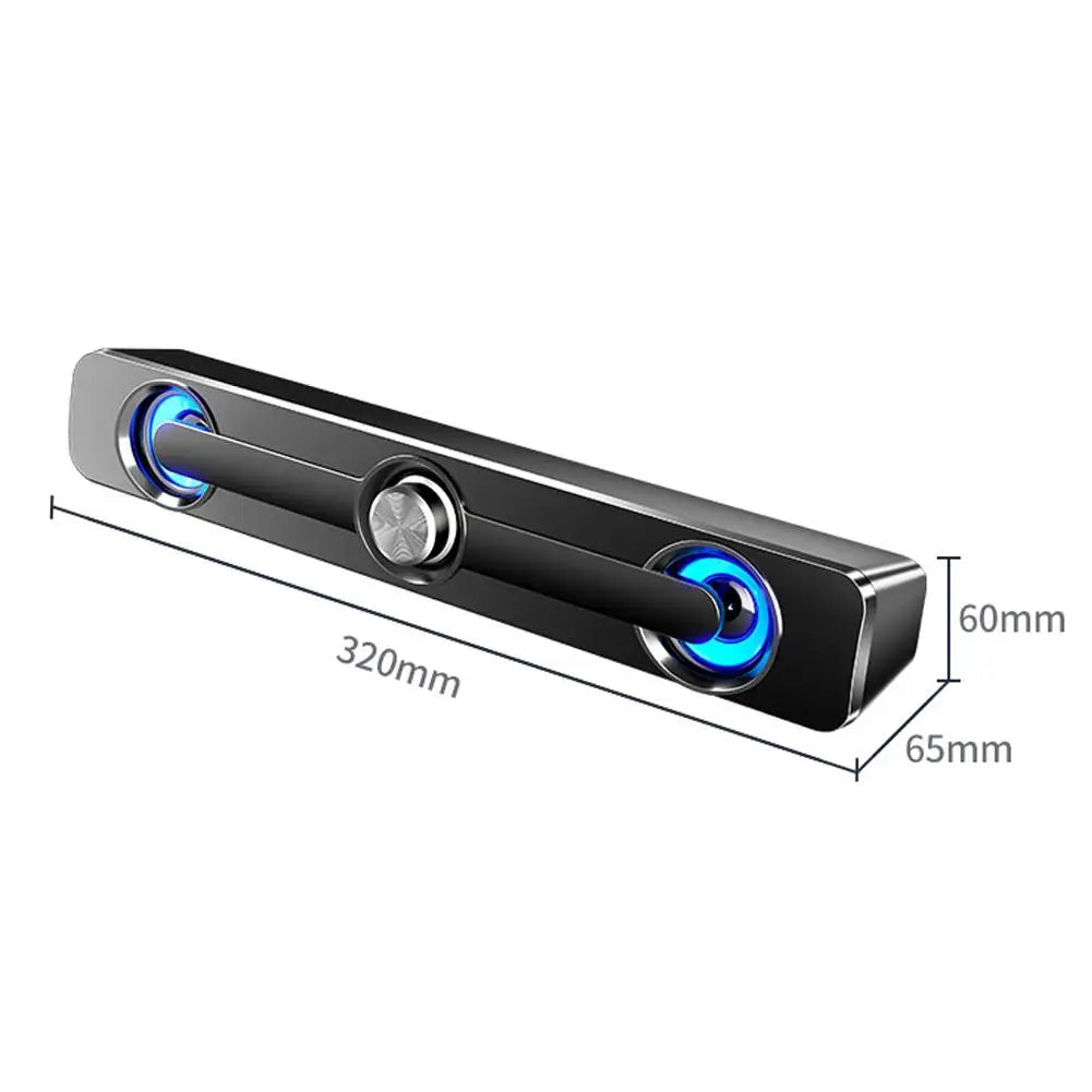 Salange Sound Bar Bluetooth USB Wired Speakers Bar Stereo Speaker For Projector PC Laptop Phone Computer 3.5mm Aux Speaker