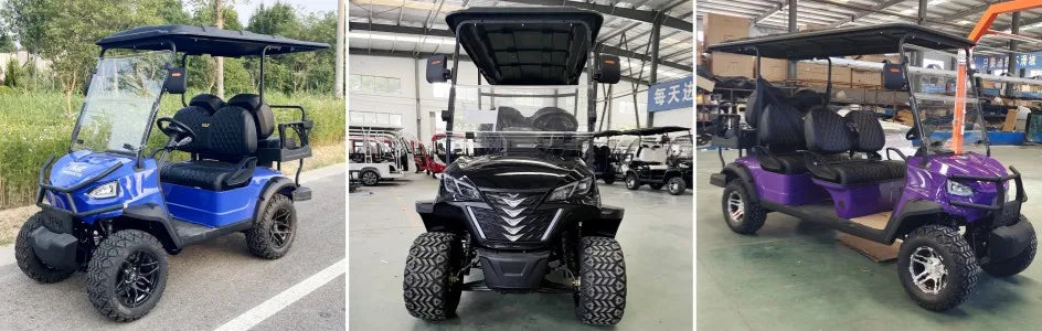 Wholesale Brand New Utility Vehicle 4 Wheel 4 Seater Golf Cart 48V Lithium Battery Club Car off Road Golf Cart Electric Price