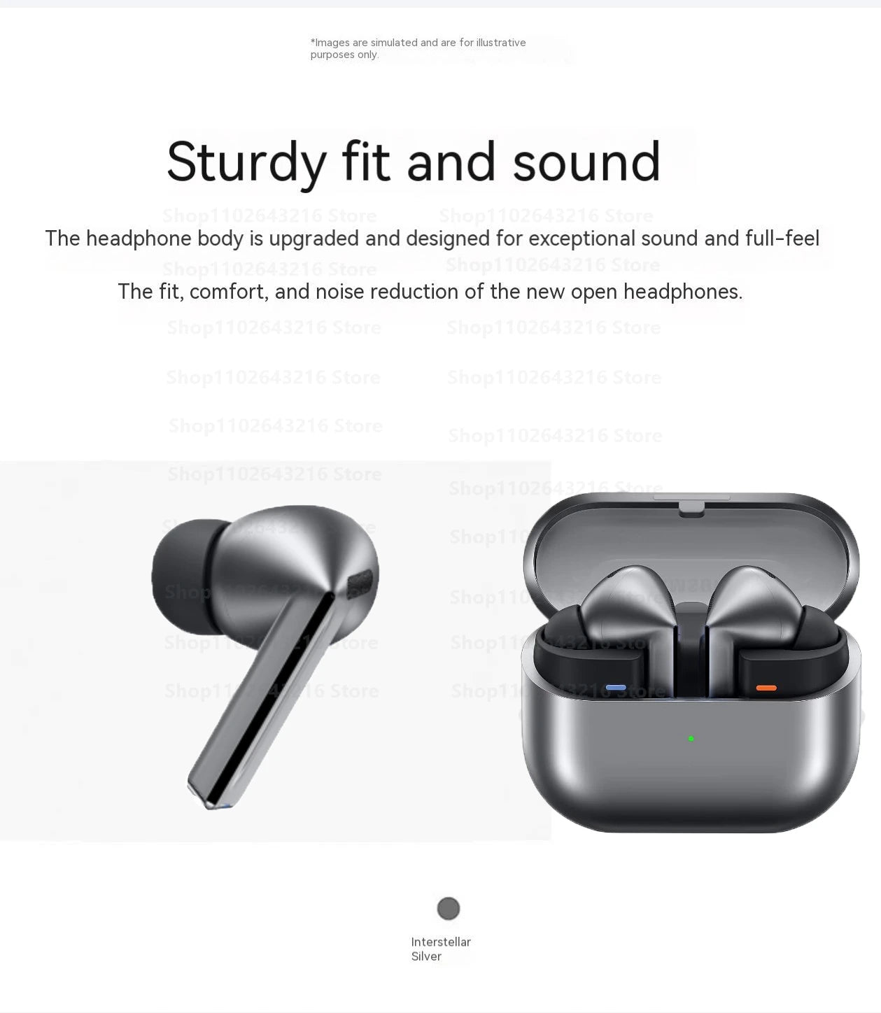 2025 New Buds 3 Pro True Wireless Bluetooth Earphone Headphone HiFi Sound Low Latency Noise Reduction Earbuds for IPhone Android