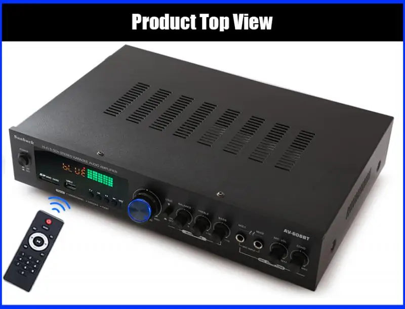 HiFi Digital Bluetooth Amplifiers Dynamic Screen Stereo Sound AMP For Home Car Meeting Karaoke Cinema 608 628 999 BT Max 4000W