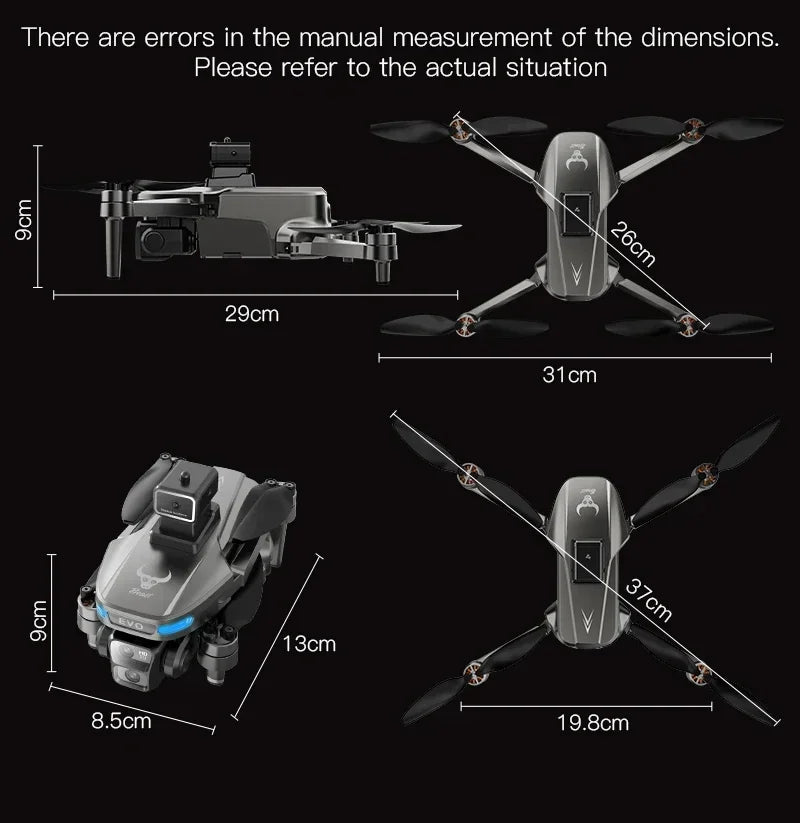 Professional SG901 MAX GPS Drone 8K HD Dual Camera With Screen 5G WIFI 360°Obstacle Avoidance Brushless Foldable Quadcopter Dron