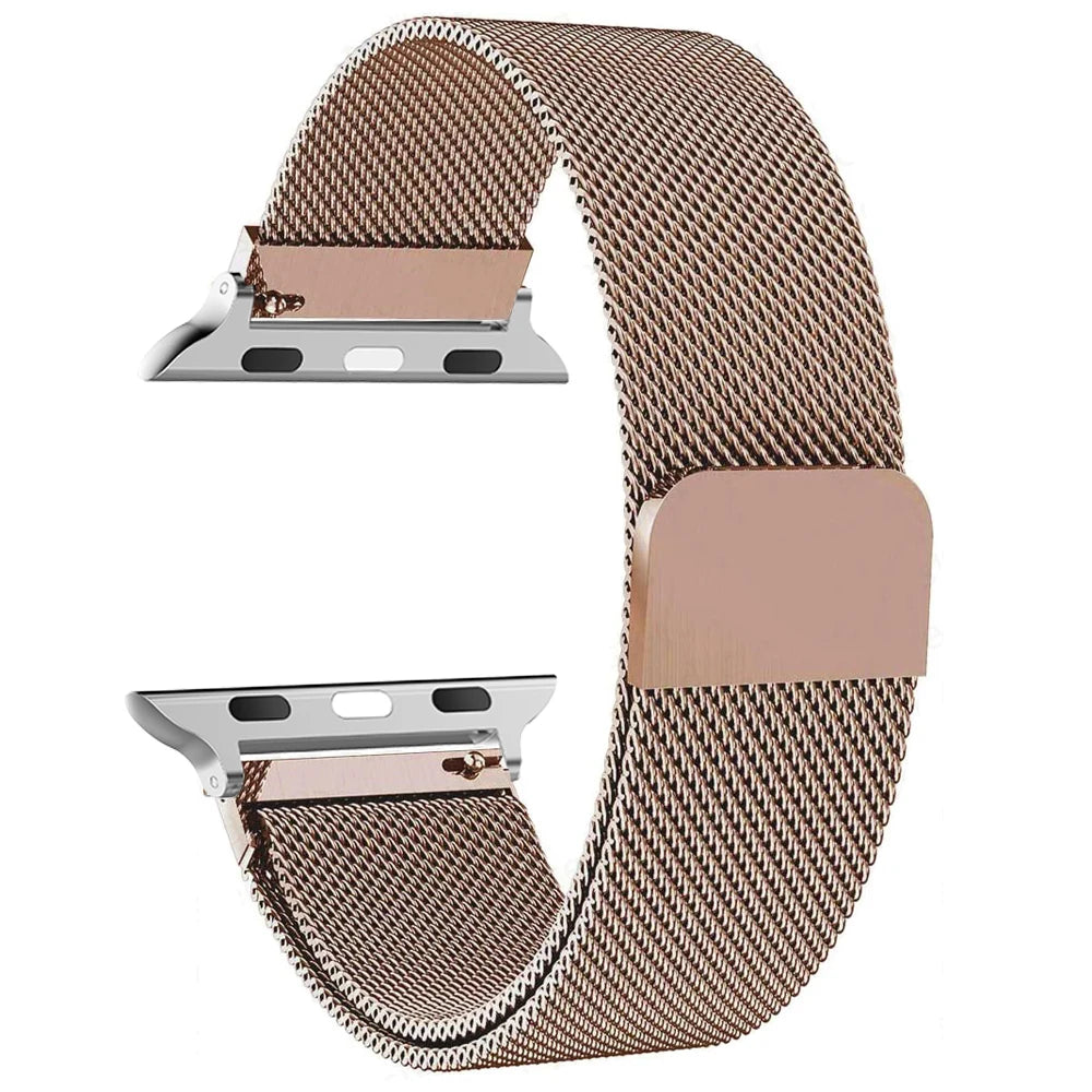 Milanese loop Straps for apple Watch 10 band 44mm 40mm 45mm 49mm 41mm 46 38mm 42mm Bracelet iwatch Series 9 3 6 5 SE 7 8 Ultra 2