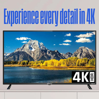 Roku TV - 50 Inch Smart TV, 4K UHD LED TV with Wi-Fi Connectivity and Mobile App, Flat Screen TV Compatible with Apple Home Kit