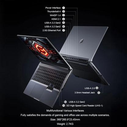 XIAOMI Redmi G Pro Gaming Laptop 2024 Intel Core i9-14900HX NVIDIA Geforce RTX 4060 16"Inch 2.5K 240Hz RAM 16GB SSD 1TB Gamer PC