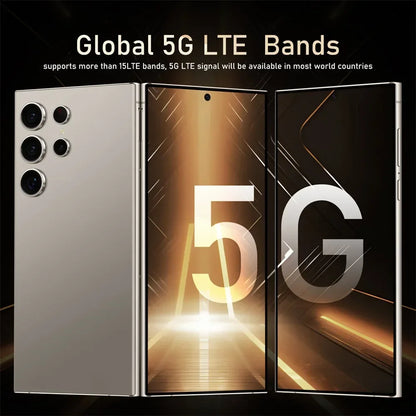 Global Version S24 Ultra 5G Original Smartphone 7.3 Inch HD Screen Snapdragon 8th Gen Android 14 8000mAh Face Unlock Phone