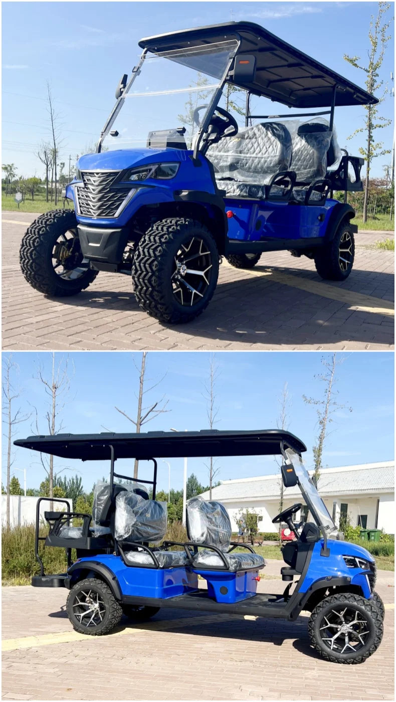 Wholesale Brand New Utility Vehicle 4 Wheel 4 Seater Golf Cart 48V Lithium Battery Club Car off Road Golf Cart Electric Price