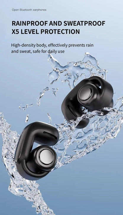 B0SE Ultra Open Ear Clip Headphones True Wireless Earbuds Bluetooth 5.4 Sports Earphones Waterproof TWS Gaming Headest With Mic