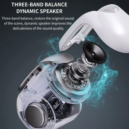 B0SE Ultra Open Ear Clip Headphones True Wireless Earbuds Bluetooth 5.4 Sports Earphones Waterproof TWS Gaming Headest With Mic