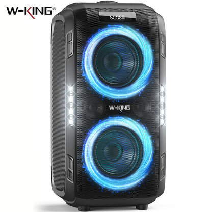 W-KING 250W PEAK Large Bluetooth Speaker Loudest/Massive 120dB/12 Custom Bass, V5.3 Big Party Boombox Portable Speaker Wireless