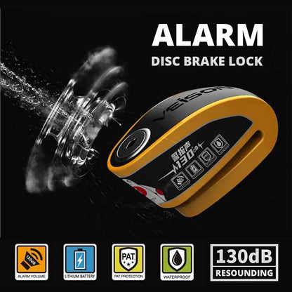 Motorcycle Waterproof Alarm Lock Bicycle DiscLock Lntelligent Controllable Alarm Disc Brake Lock Electric CarLock DiscBrake Lock