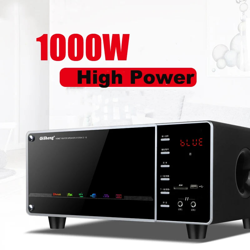 100W High-power Home Living Room TV KTV Bluetooth Speaker Surround Sound Subwoofer Speaker 5.1 Home Theater System Audio Set