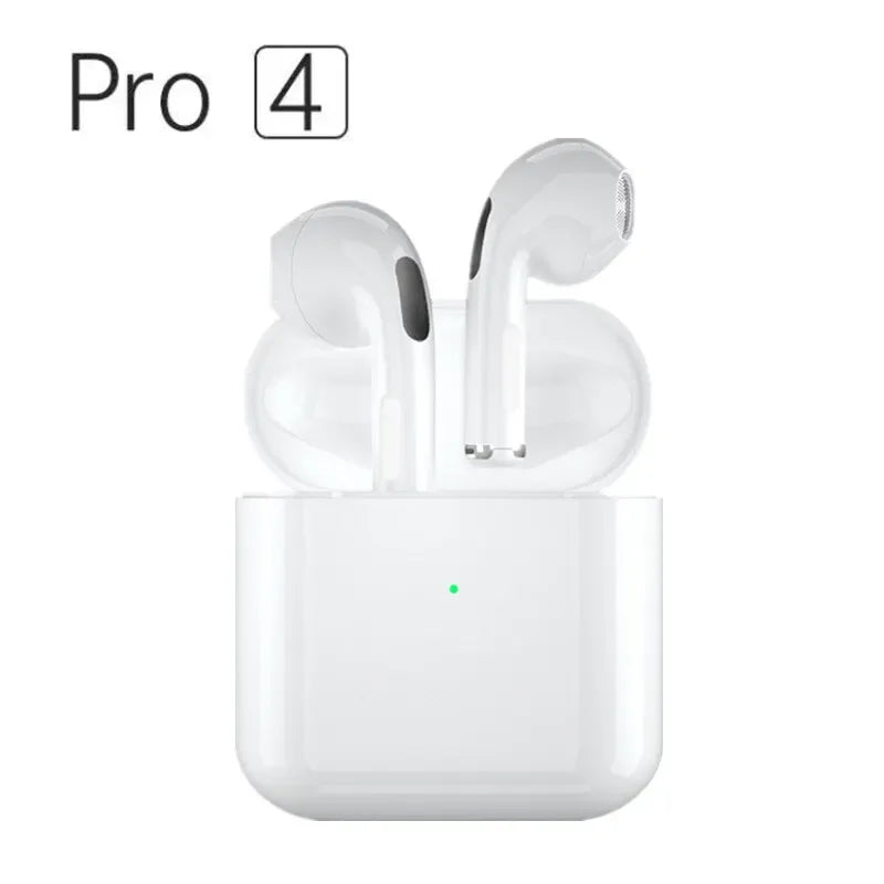 Pro4 True Wireless Earphones Dual Ear In Ear Headphones Ultra Long Standby Running Bass Sports Earburds Music Headset with Mic