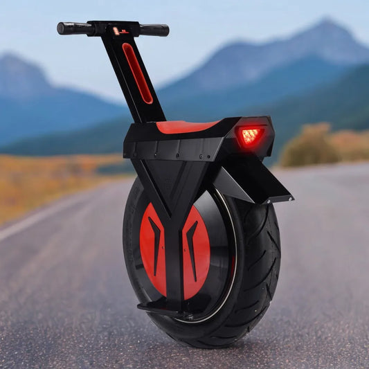 Electric Unicycle 60V 500W 17-Inch Tire, 4-12Ah Battery, 25KMH Speed, 28-96KM Range E Single-Wheel Scooter Electric Monowheel