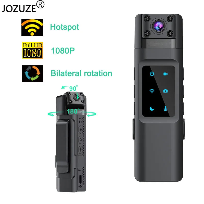 2024 NEW WIth Wifi Hotspot Mini Camera 1080P Portable Digital Video Recorder Body Camera Night Vision DVR Miniature Camcorder