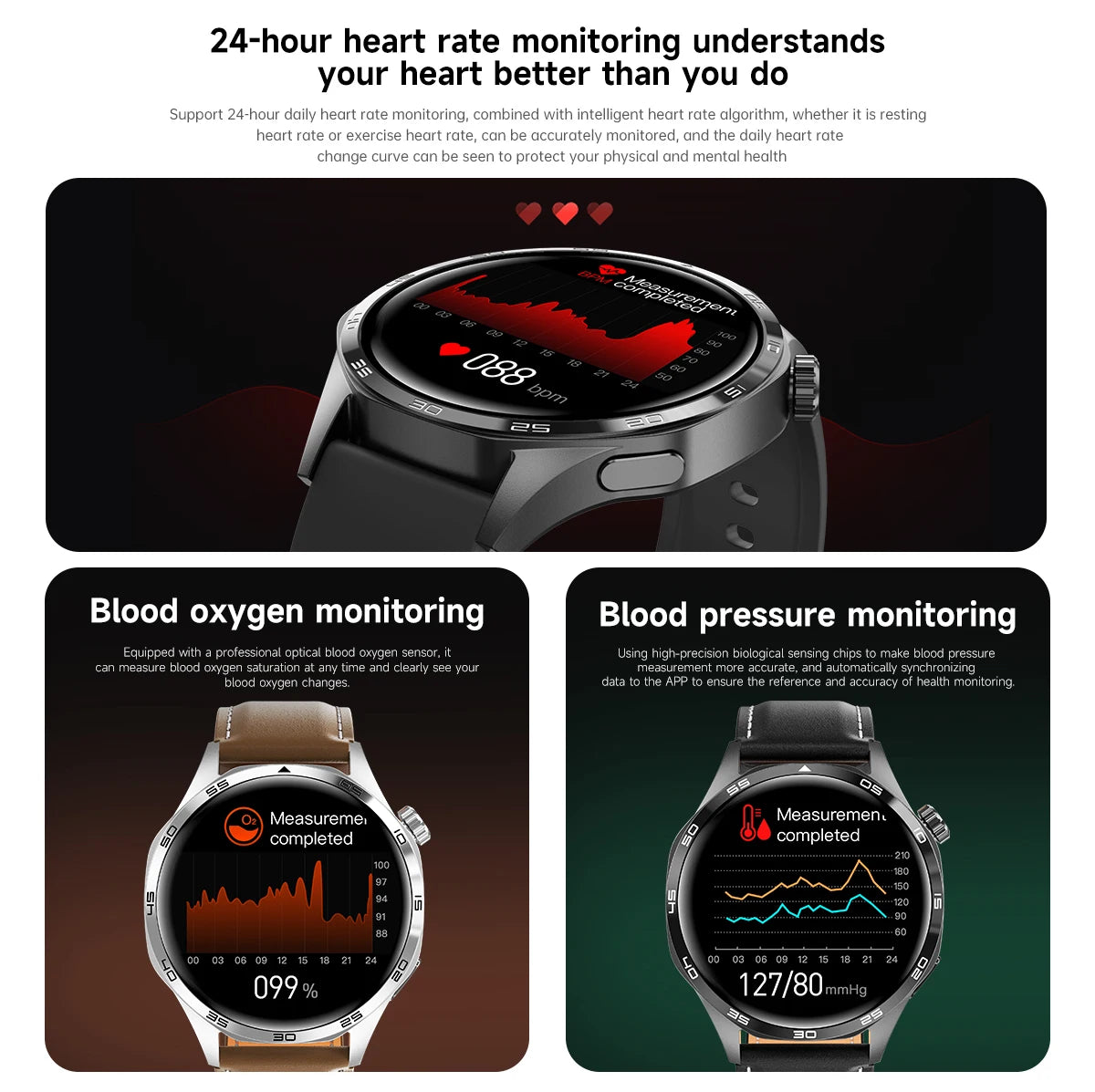 GT5 PRO Smart Watch Men Watch 5 Pro AMOLED HD Screen Bluetooth Call GPS Trajectory NFC Heart Rate Compass SmartWatches 2024 New