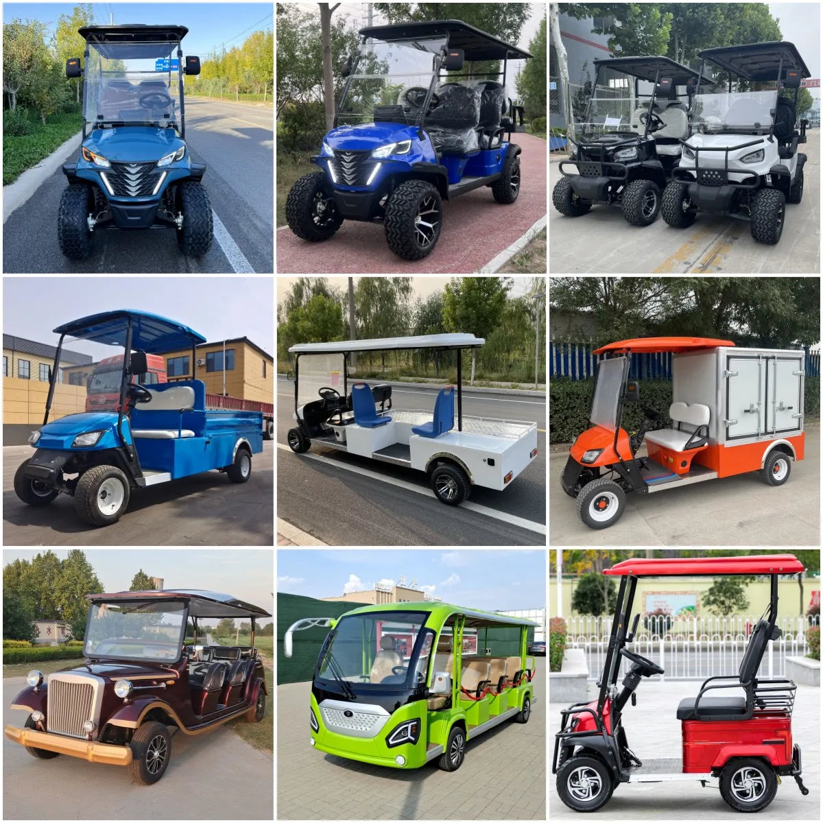 Wholesale Brand New Utility Vehicle 4 Wheel 4 Seater Golf Cart 48V Lithium Battery Club Car off Road Golf Cart Electric Price