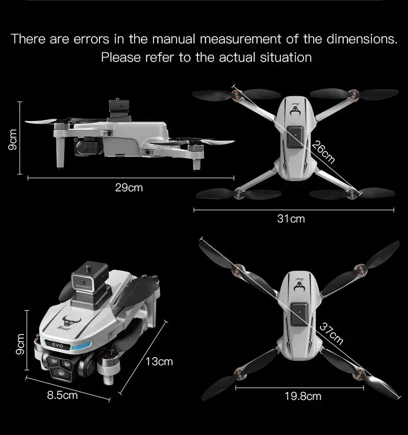 Professional SG901 MAX GPS Drone 8K HD Dual Camera With Screen 5G WIFI 360°Obstacle Avoidance Brushless Foldable Quadcopter Dron