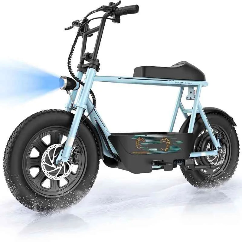 Peak 560W Electric Scooter with Seat, 16 Inch Fat Tire Electric Scooter for Adults&Teens, E Scooter for Basket Commuting