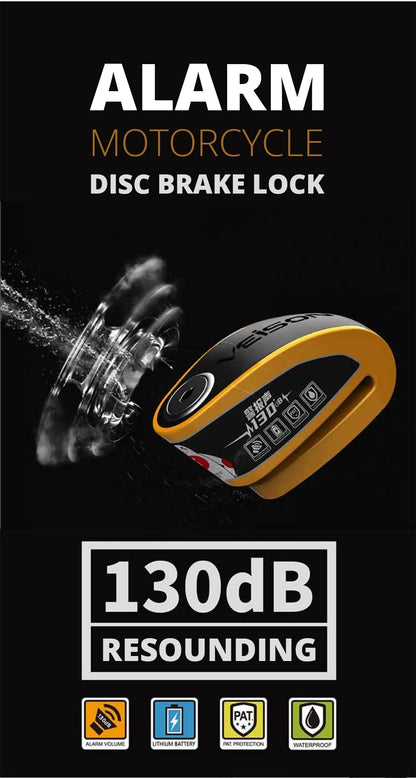 Motorcycle Waterproof Alarm Lock Bicycle DiscLock Lntelligent Controllable Alarm Disc Brake Lock Electric CarLock DiscBrake Lock