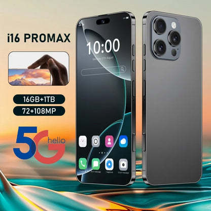 Brand Smartphone 7.3 inch New i16 ProMax Full Screen 4G 5G Cell Phone