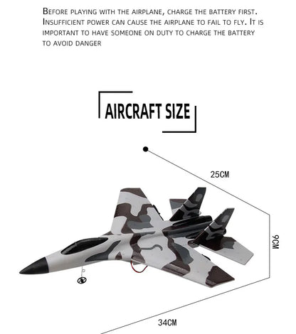 RC Foam Aircraft SU-35 Plane 2.4G Radio Control Glider Remote Control Fighter Plane Glider Airplane Foam Boys Toys for Children