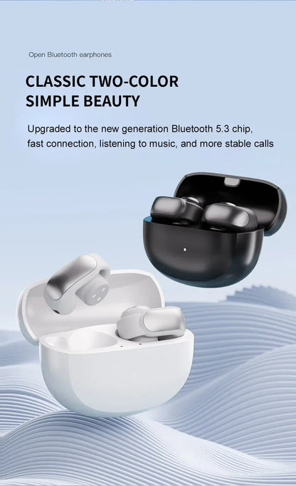 B0SE Ultra Open Ear Clip Headphones True Wireless Earbuds Bluetooth 5.4 Sports Earphones Waterproof TWS Gaming Headest With Mic