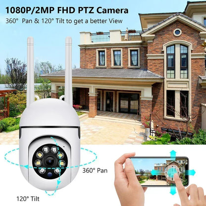 2.4G 1080P Cameras Wifi Video Surveillance IP Outdoor Security Protection Monitor 4.0X Zoom Home Wireless Track Alarm Waterproof