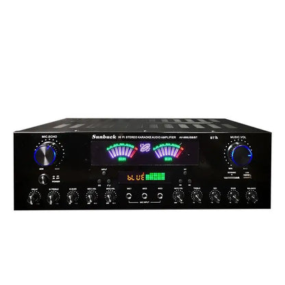 HiFi Digital Bluetooth Amplifiers Dynamic Screen Stereo Sound AMP For Home Car Meeting Karaoke Cinema 608 628 999 BT Max 4000W