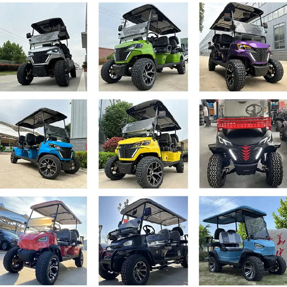 Wholesale Brand New Utility Vehicle 4 Wheel 4 Seater Golf Cart 48V Lithium Battery Club Car off Road Golf Cart Electric Price