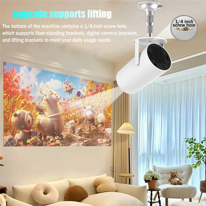 DITONG HY300 Plus HD Projector portatil 4K 1280x720P Android  LED Video Home Theater Cinema Phone mini Proyector Movie HY300 pro