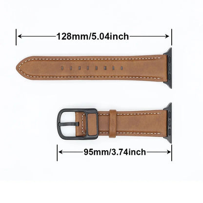 PU Leather strap For Apple watch band 44mm 45mm 41mm 40mm 42mm 46mm correa bracelet iWatch series 4 5 6 SE 7 8 9 10 ultra/2 49mm