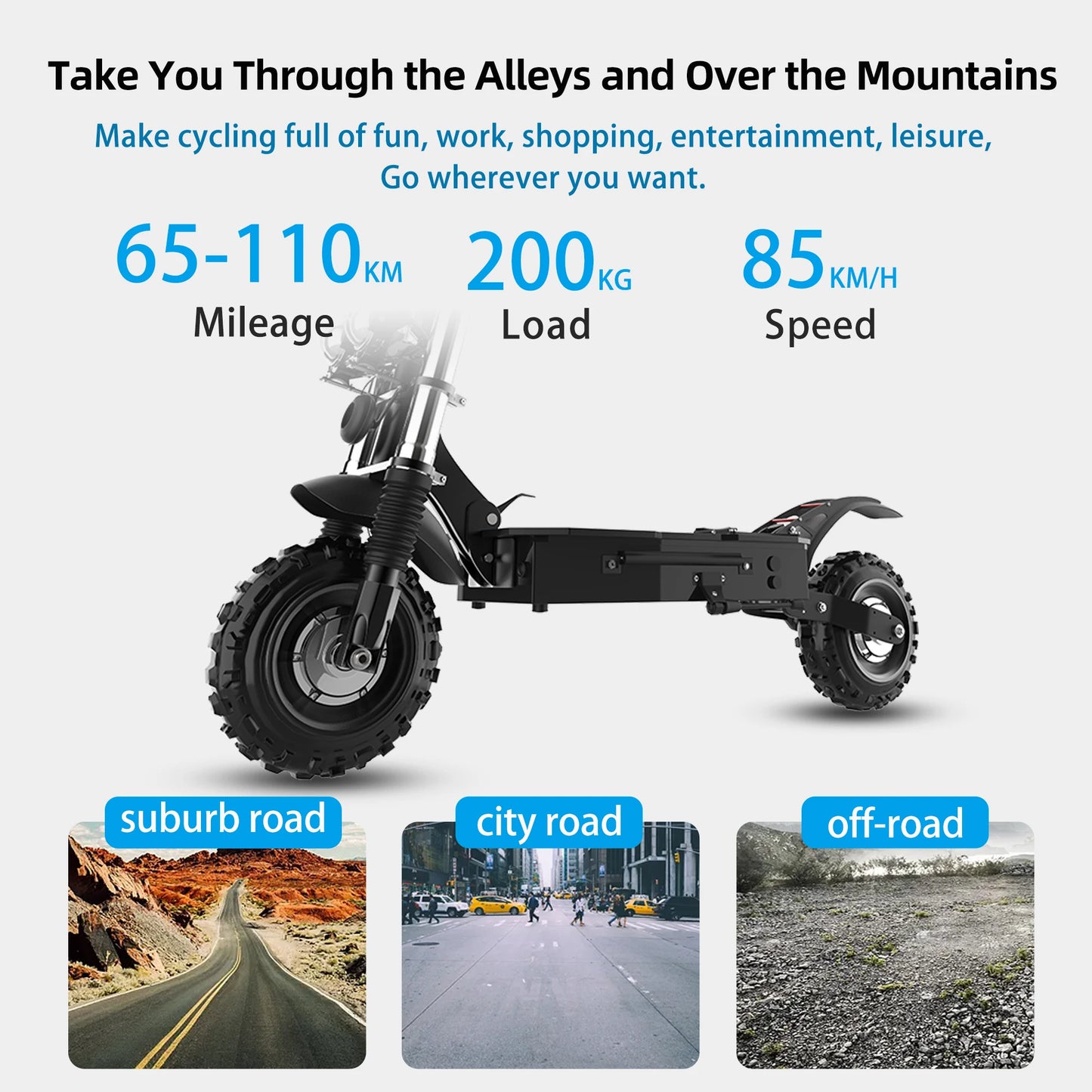 $1269/pc, 6000W Dual Motors Electric Scooter Adults up to 85 km/h 11" Off Road Tire with Seat Oil Hydraulic Suspension tax free