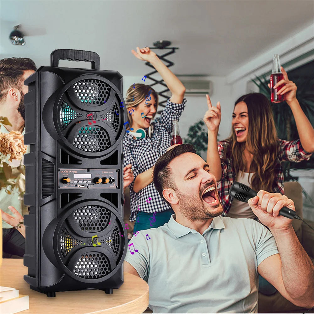 3000W Portable Bluetooth Speaker Sub woofer Heavy Bass Sound System Party Dj Karaoke Rechargeable Loud Speaker