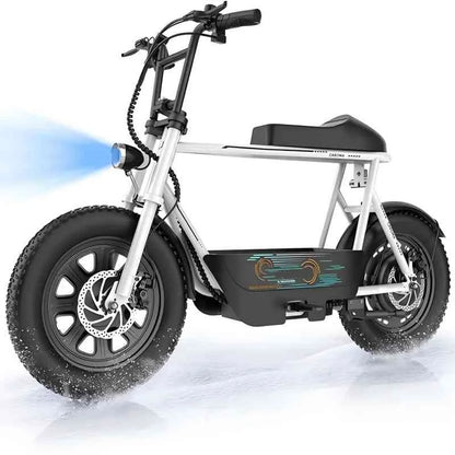 Peak 560W Electric Scooter with Seat, 16 Inch Fat Tire Electric Scooter for Adults&Teens, E Scooter for Basket Commuting