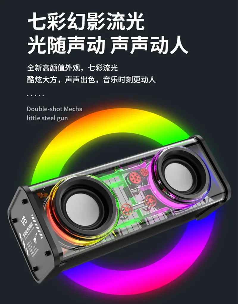 Salange Sound Bar Bluetooth USB Wired Speakers Bar Stereo Speaker For Projector PC Laptop Phone Computer 3.5mm Aux Speaker