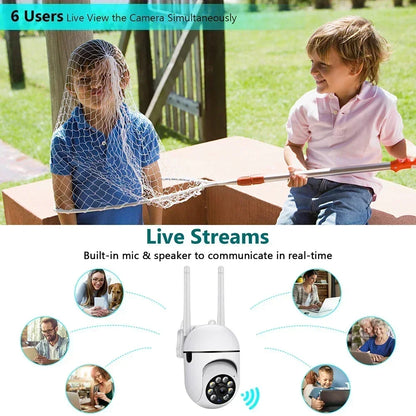 2.4G 1080P Cameras Wifi Video Surveillance IP Outdoor Security Protection Monitor 4.0X Zoom Home Wireless Track Alarm Waterproof